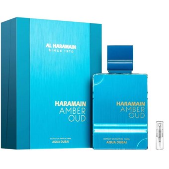 Al Haramain Amber Oud Aqua Dubai - Extrait de Parfum - Perfume Sample - 2 ml