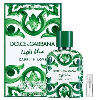 Dolce & Gabbana Light Blue Capri In Love Pour Homme Travel Retail Exclusive - Eau de Parfum - Perfume Sample - 2 ml