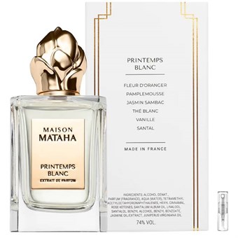 Maison Mataha Printemps Blanc - Extrait de Parfum - Perfume Sample - 2 ml