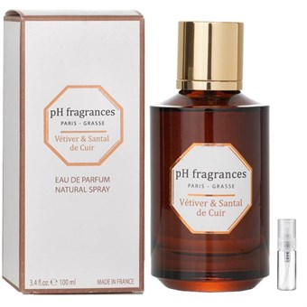 pH Fragrances Vetiver & Santal of Leather - Eau de Parfum - Perfume Sample - 2 ml